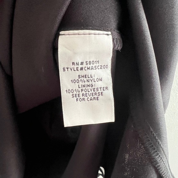 Sangria Geometric Print Ruched Dress Size 14P Mesh Stretch Cocktail Party Lined - Picture 6 of 6